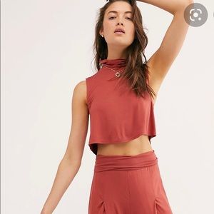 Free People Size M burnt orange matching set